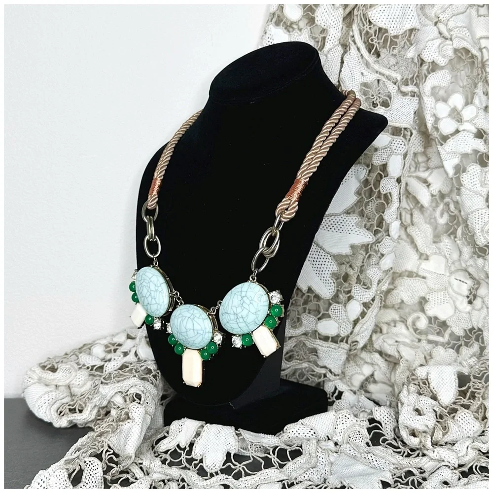 Anthro “Turquoise Orbita Necklace” - Picture 2 of 12